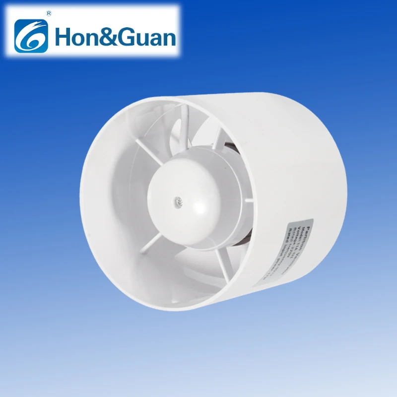 220V 110V Round Duct Booster Fan Exhaust Ventilator Ventilation Vent Air for Window Wall Bathroom Toilet Kitchen 4/ 5/ 6 inch'' 