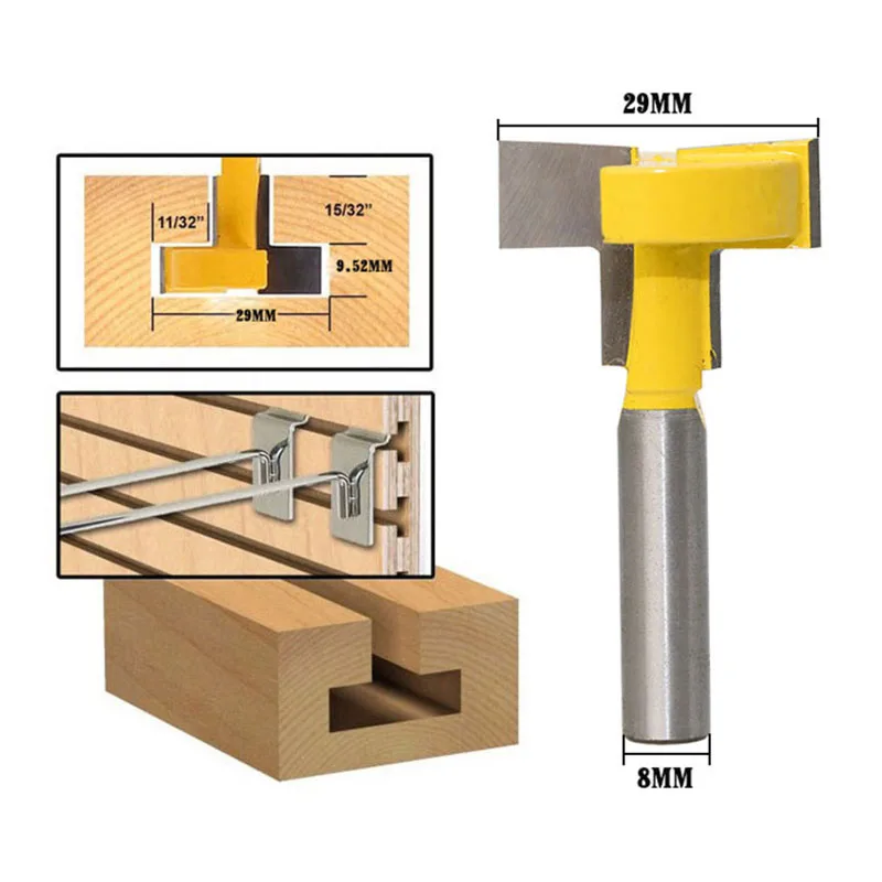 8 мм хвостовик Т-образный резак фрезы