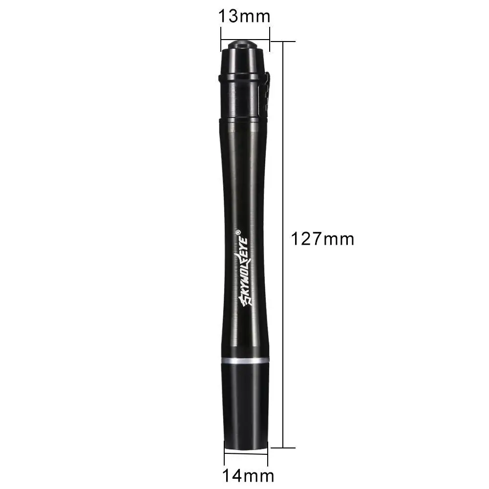 SKYWOLFEYE Аккумулятор ручка зажим алюминиевый сплав водонепроницаемый светодиодный фонарик
