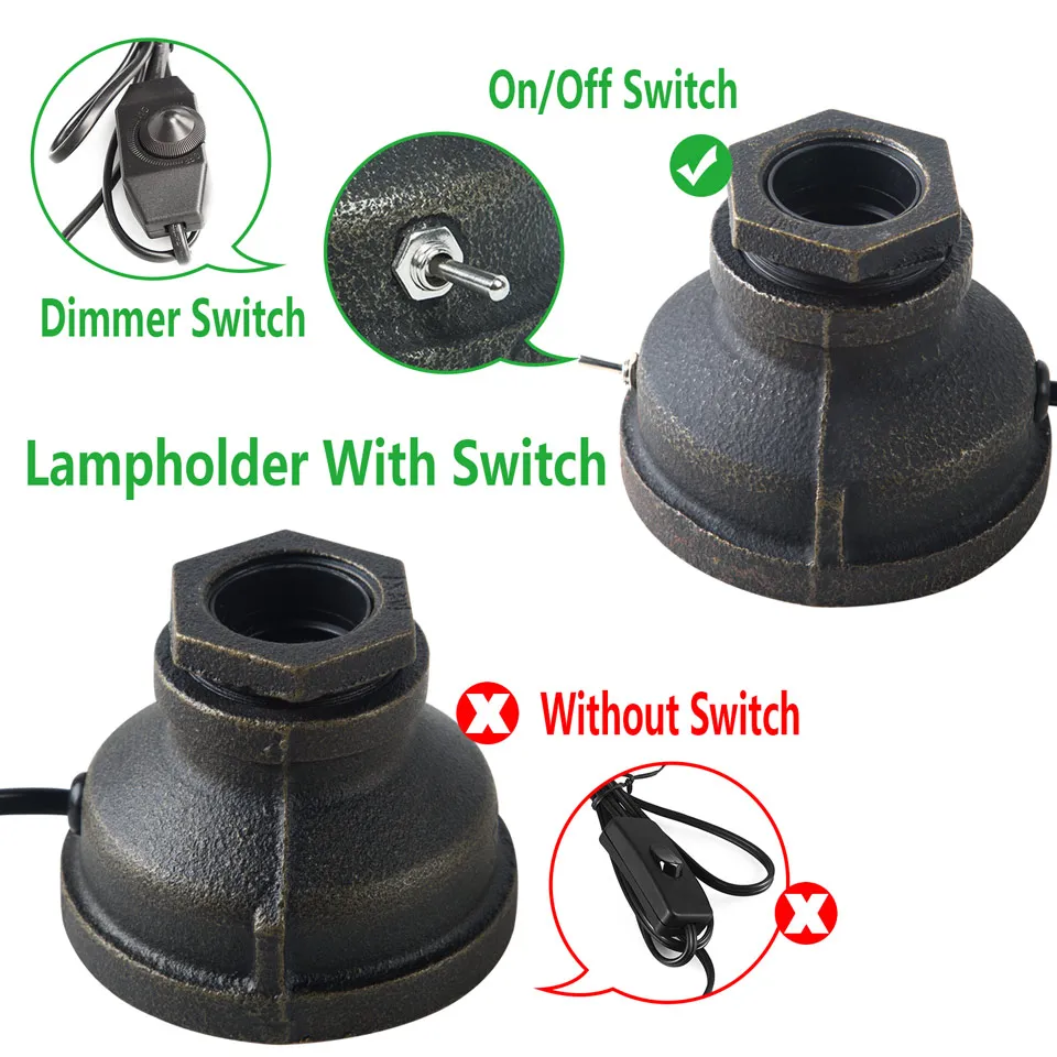  OYGROUP Loft E27 Table Lamp Edison Bulb For Living Room Bedroom Bedside Home Decor Coffee Shop Bar  - 32819892169