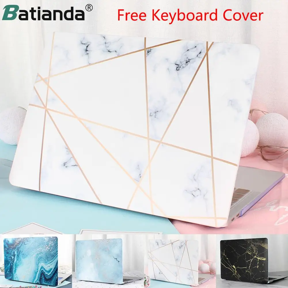 

Air 13 Fashion Marble Case Cover for Apple MacBook Air 13.3 Pro 13 15 inch Retina Touch Bar 2018 2017 Laptop Hard Case Key Skin