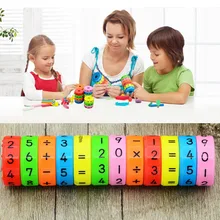 Горячая 6 шт. магнитные Монтессори детские развивающие игрушки Дети математические цифры DIY головоломки для сборки