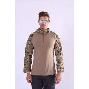 

Large Size Camouflage Tactical T-shirts Men Army Green Combat T Shirt Men Long Sleeve Military T-Shirt Men's Quick Dry T-shirts