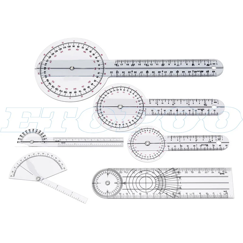 Protractors Spinal Finger Goniometer Angle Measuring Tool 6pcs/set 5pcs 3pcs/set digital angle protractor angle protractor angle measuring tool