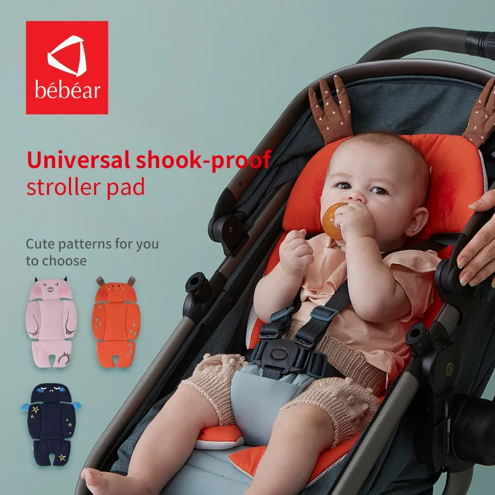 

Bebear Shockproof Baby Stroller Seat Cushion Cotton Pushchair Pram Pad Accessories for Baby Stroller Infant Babies Carriage