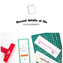 30 шт./упак. резиновый штамп Закладка бумажные закладки маркеры рекламные подарочные канцелярские пленки Bookmarks для книжных маркеров