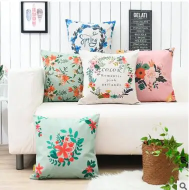 الأمريكية الرعوية القطن الكتان عناق المخدة مكتب سيارة أريكة غطاء وسادة خصر غطاء