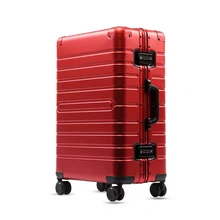 Известный бренд все магний-алюминиевый чемодан сумка чистый цвет роскоши посадка в бизнес-класс вести багаж 20/24/28 дюймов