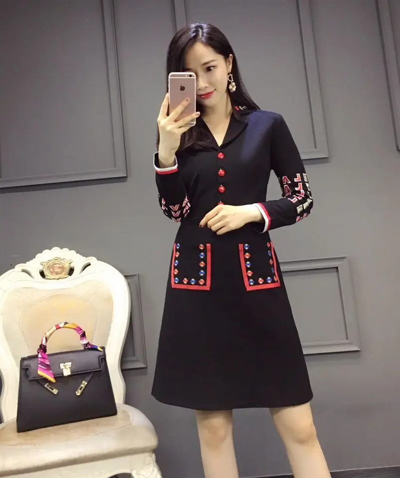Style De Haute Qualité D11646 Européenne Marque Mode Design Femmes Robe Luxe Printemps Nouvelles 2019 Partie qOHnOxrt