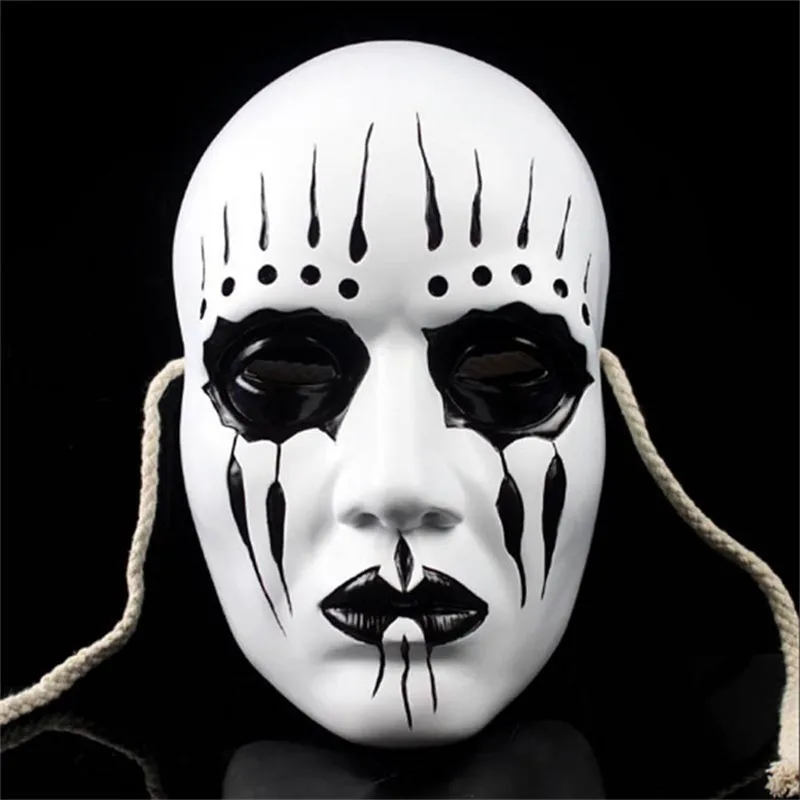 Resin Mask Slipknot Joey Cosplay Mask Scary Mask White Slipknot Mask Adult Fancy Costume Party Masquerade Halloween Props FA54 (5)