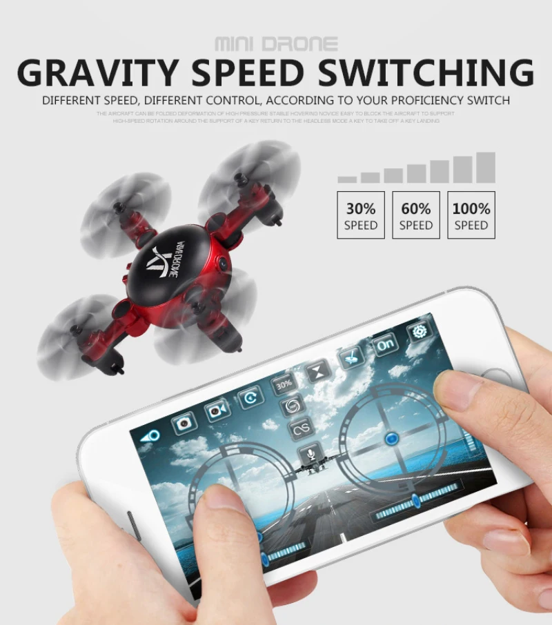 

Mini Folding drone S18 2.4GHz Altitude Hold RC Quadcopter WIFI real time remote foldable pocket Drone with camera for Boy Gift