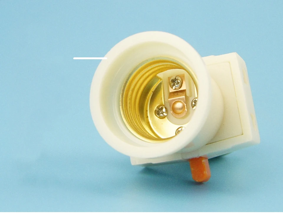 2pcs E27 Цоколи Электрический светильник держатель с винт переключения гнездо конвертер с двойной сплит огонь спираль рот