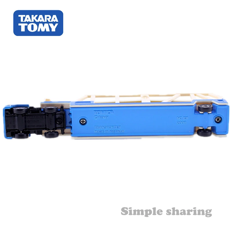 Длинный тип TOMICA NO. 131 MITSUBISHI FUSO супер большой транспортер грузовик TAKARA TOMY литый под