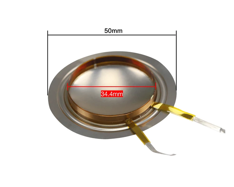 GHXAMP 34,4 звуковая катушка титановая пленка алюминиевые плоские провода Рог высокочастотная диафрагма 33 ядра 8OHM динамик ремонт драйвер DIY 2 шт