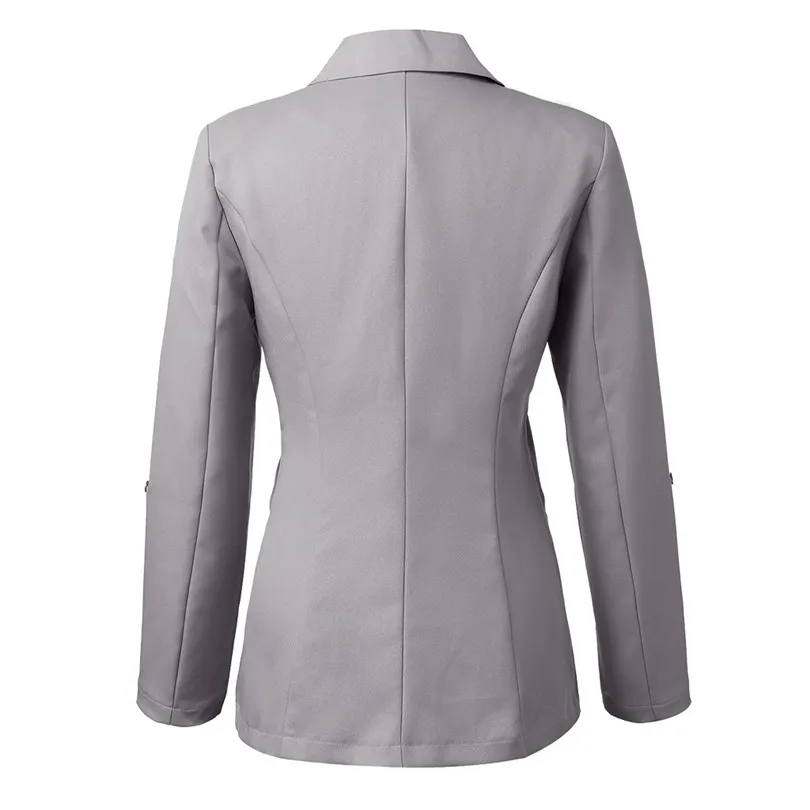 New Autumn Women Long Sleeve Blazer Open Front Short Fashion Cardigan Winter Coat Suit Jacket Outwear Work Office Coat (13)