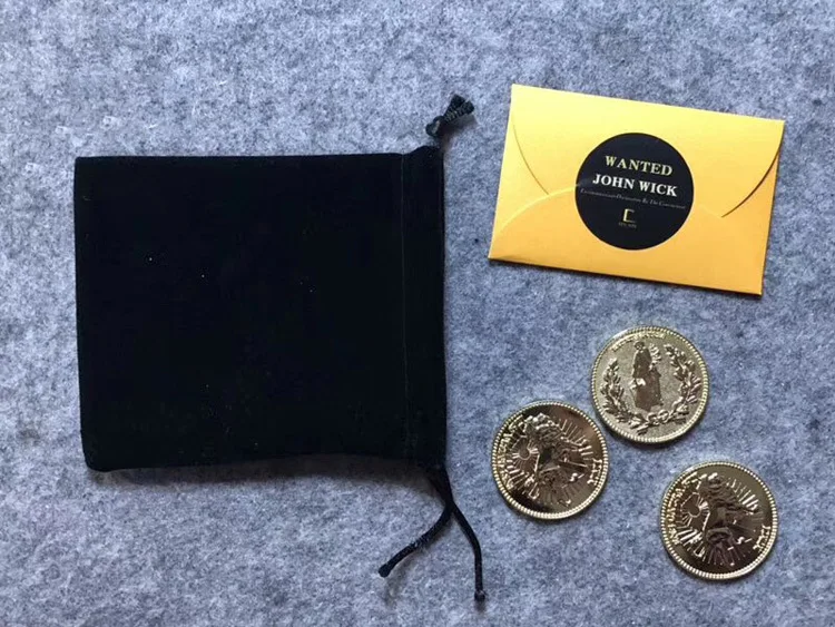 5 шт. костюм 1:1 Джон уик фильм реквизит литой цинковый сплав коллекция золотые монеты с континентальной гостиничной картой лучший Европейский подарок