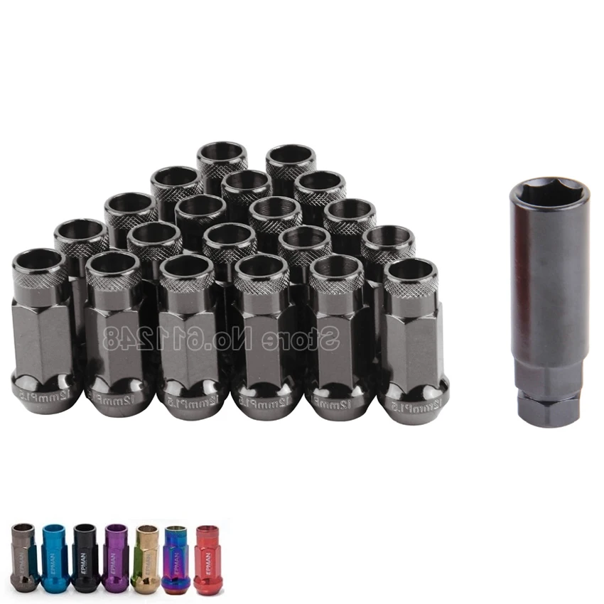 20 x Purple Alloy Wheel Bolts M14x1.5 fits VW Fox