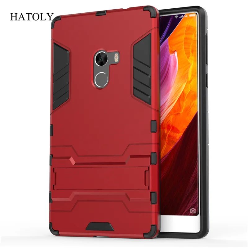 Чехол hatoly для Броня Xiaomi mi x Case mi x ударопрочный автомат Гибридный Силикон резиновый ЖЕСТКИЙ чехол для телефона Xiaomi mi x 6,4"