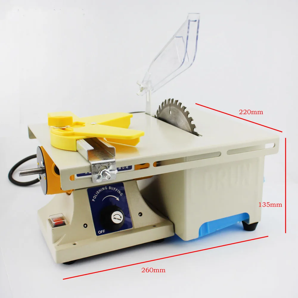 DIY small table saw low noise Household model making circular saw blade Woodworking wood cutting machine tool