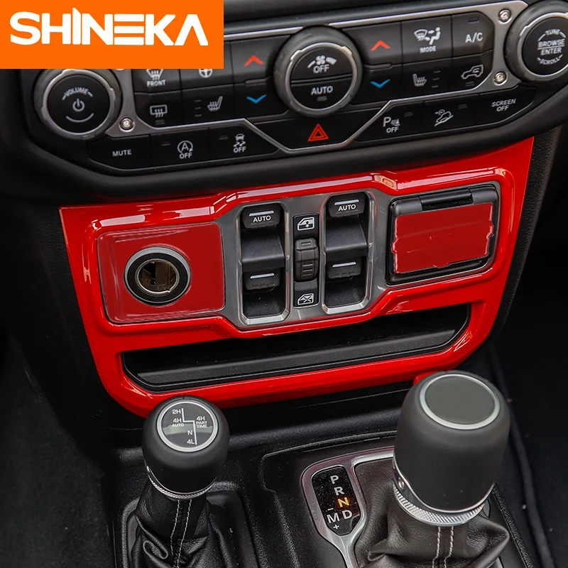 Декоративная наклейка SHINEKA для Jeep Wrangler JL 2018 + аксессуары автомобильной панели