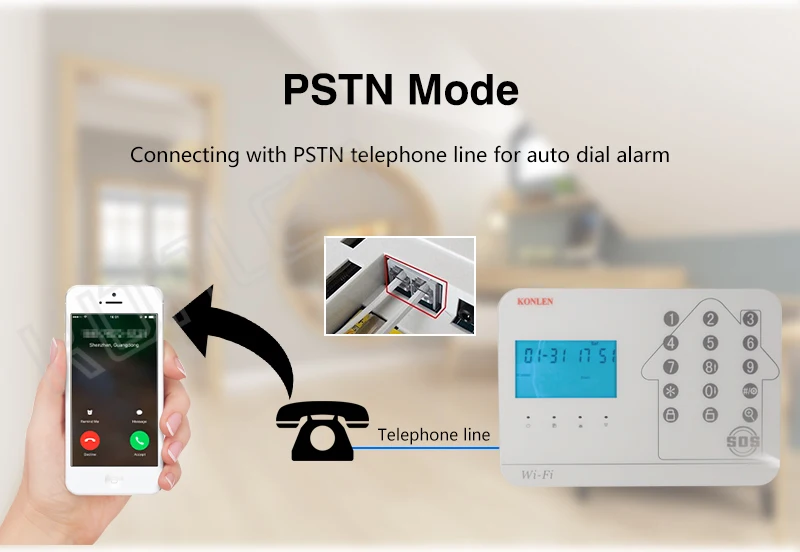 WIFI GSM PSTN Alarm System 05