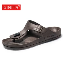 GINITA/дешевые мужские вьетнамки; летние легкие пляжные шлепанцы для мужчин размера плюс 45