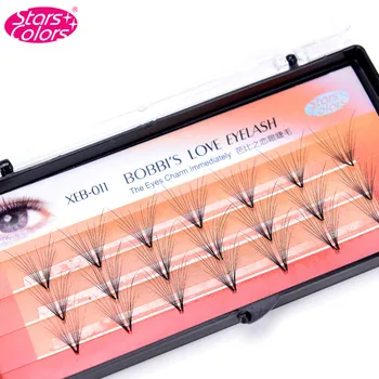 

Natural Thickness Dovetail Silk Eyelash Individual Lashes Professional Butterfly Wings Shape Imitate Mink Eyelash Extension