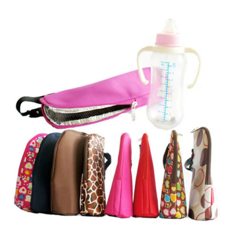 

Baby Bottle Warmers Thermal Feeding Mummy Tote Bag Hang Stroller Multicolor cloth aluminium film Portable Hotsales Free Shipping