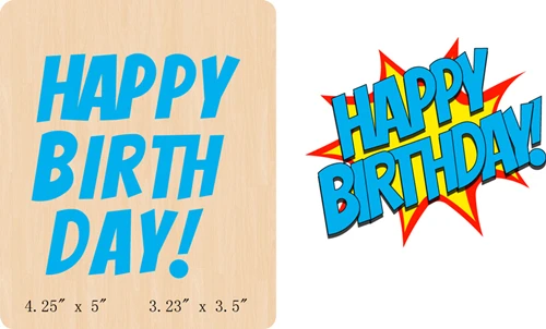 

New Happy birthday! Wooden die Scrapbooking D-336 Cutting Dies