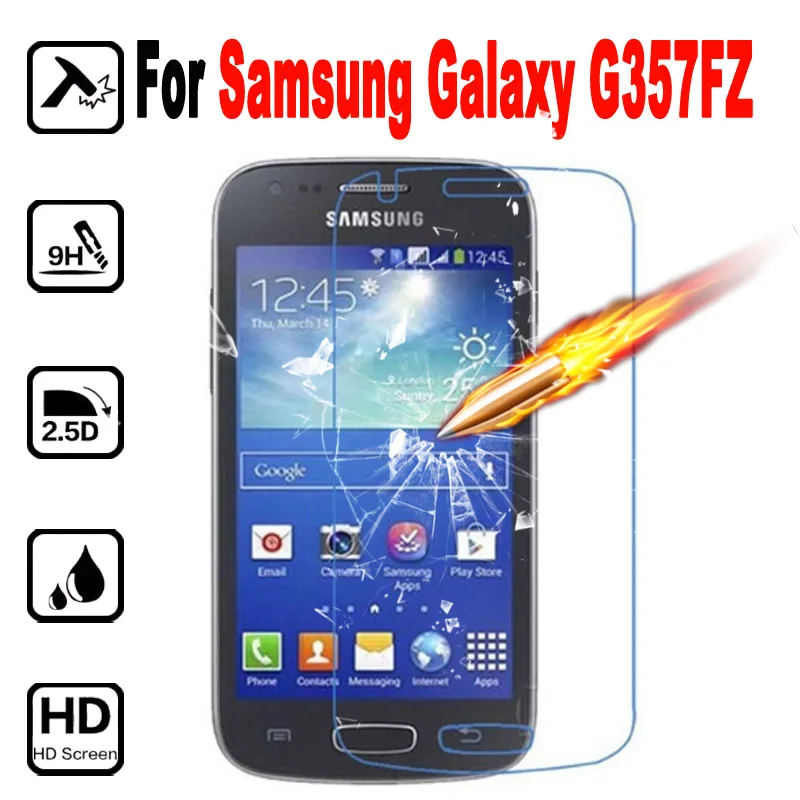 

For Samsung Galaxy Ace 4 Style LTE G357FZ Screen Protector Tempered Glass Protective Film On Galaxy Ace4 4.3 inches Tremp Glas