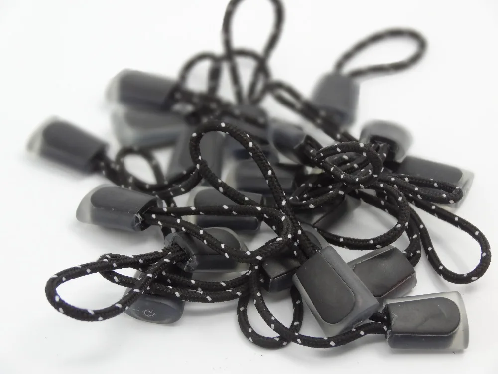 

Zipper Pulls Cord Rope Ends Lock Zip Clip Buckle Black For Paracord Accessories/ Backpack/Clothing C Zipper Pull