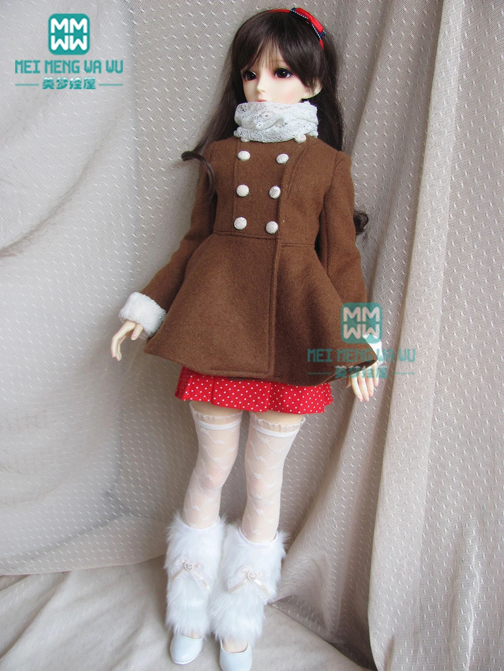 BJD куклы аксессуары для 1/3 BJD DD куклы стильные белые плюшевые носки