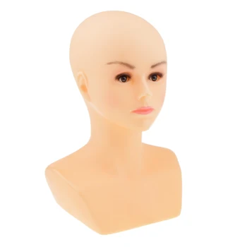 

Free Standing Female Mannequin Manikin Head Wigs Hair Glasses Necklace Scarf Headset Retail Display Stand