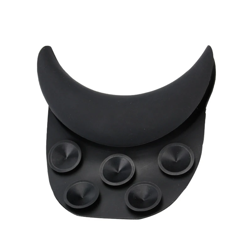 Big Hairdressing Black Silicone Hair Salon Wash Neck Rest Cushion
