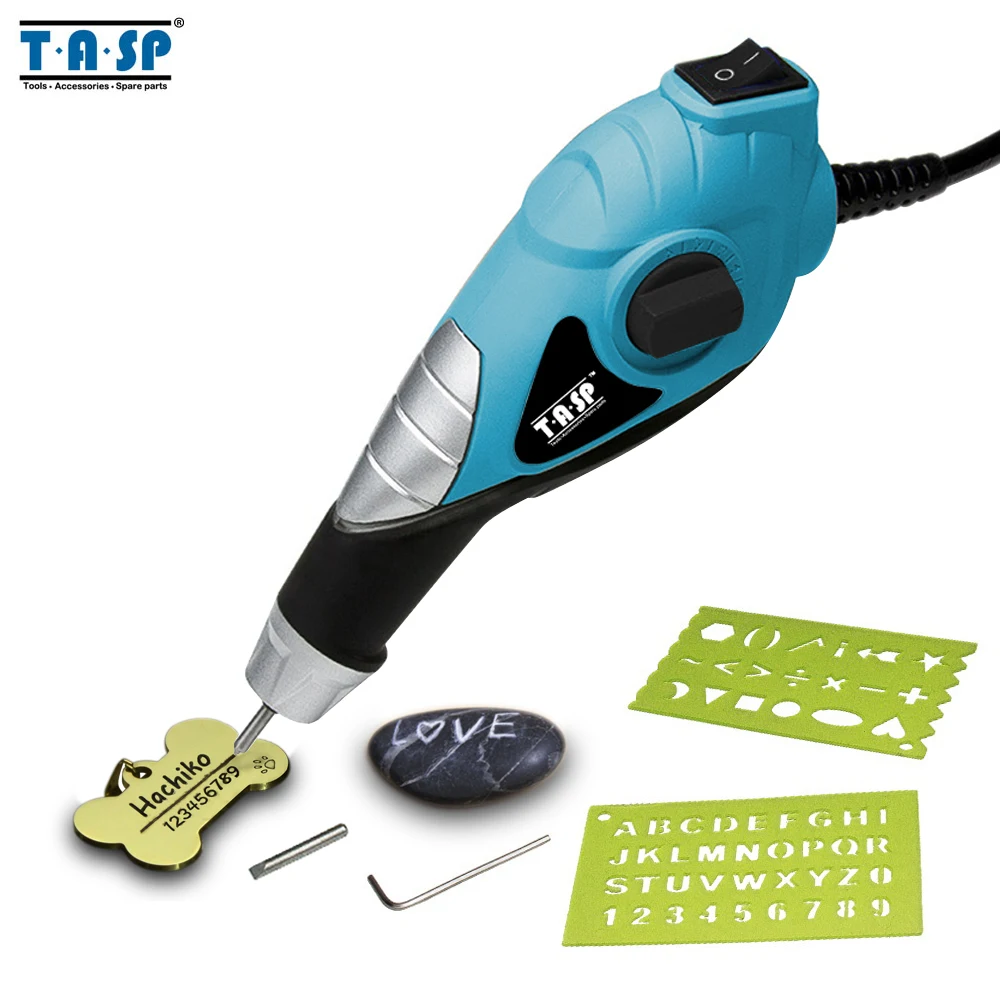 baratas TASP MEGV13 220 V 13 W Gravador Gravura Pen Elétrica Ferramentas De Poder com Carboneto De Aço Dicas para Metal Madeira Plástico vidro