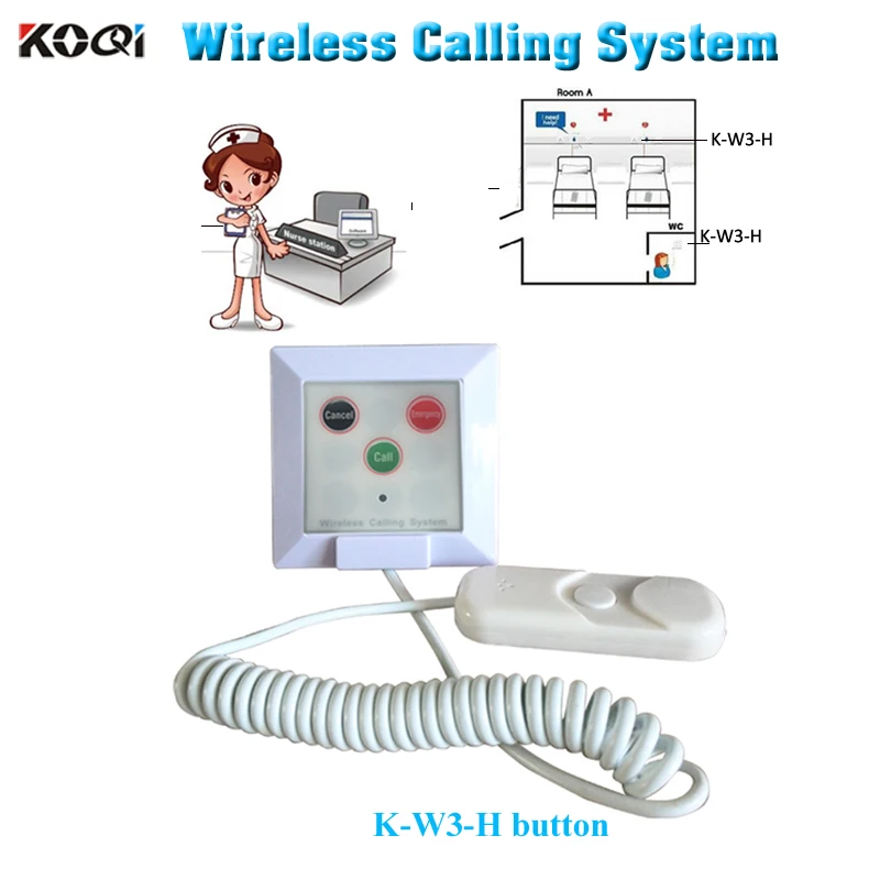 Emergency call buzzer for elderly people children used in the hospital