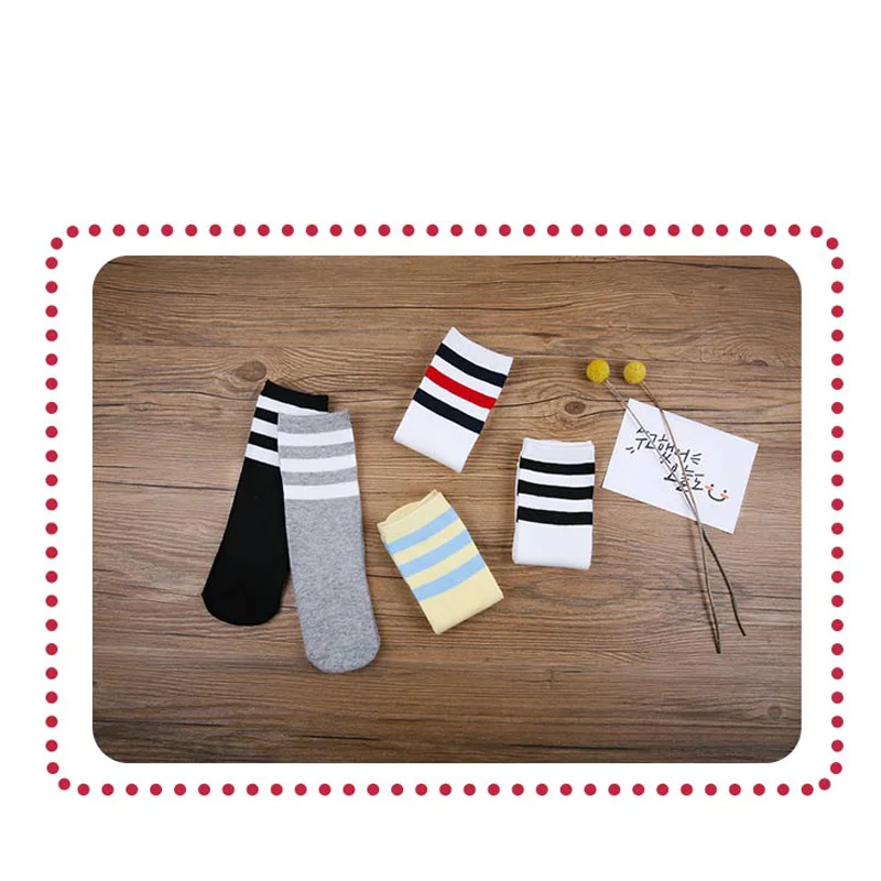 Брендовые спортивные детские носки в полоску для футбола хлопковые носки для малышей теплые гольфы, милые детские носки для мальчиков и девочек от 0 до 5 лет
