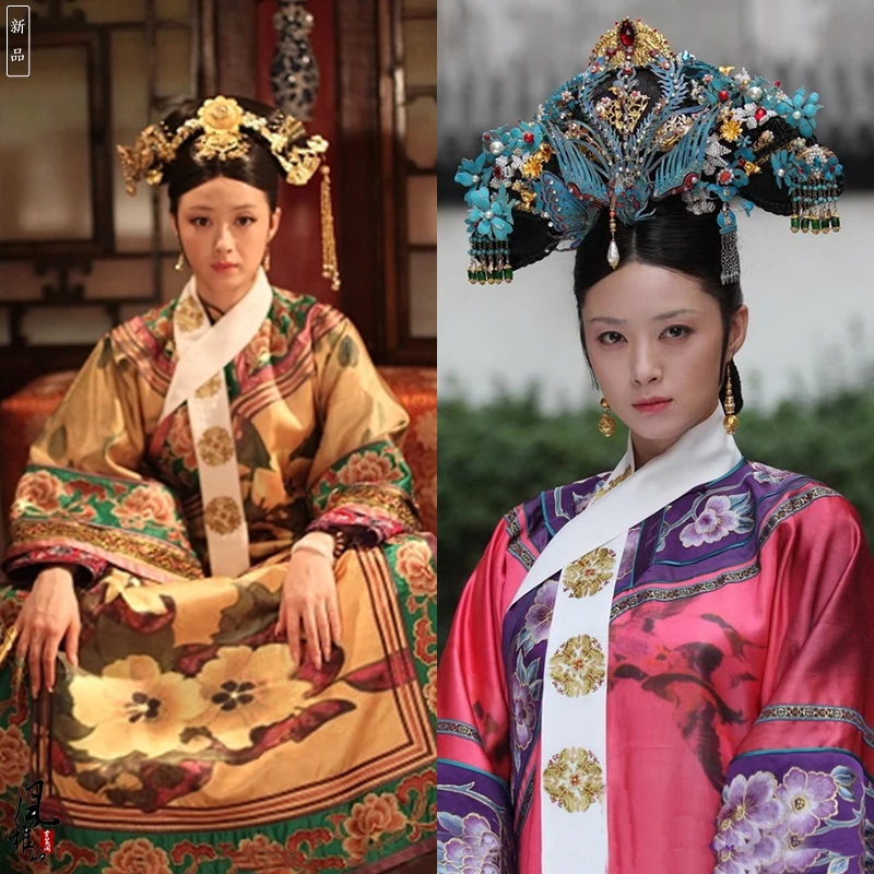 Принцессы Хуа Фэй костюм ТВ играть легенда о zhenhuan нежный Вышивка династии Цин императрица костюм принцессы