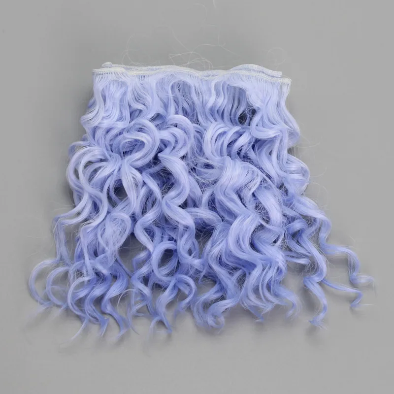 3 шт. 15*100 см термостойкие синтетические волокна куклы парик винт вьющиеся волосы для BJD/Blyth/американские куклы DIY аксессуары - Цвет: 5