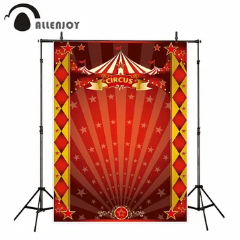 

Allenjoy photography studio funds circus party custom new year red birthday background photocall photobooth customize