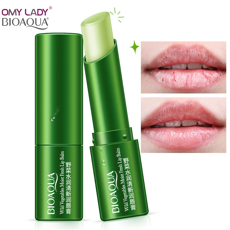 

BIOAQUA Moist Wild Vegetables Fresh Lip Balm Soft Lip Stick Remove Lip Lines Long-lasting Moisture Natural Extract Lip Care