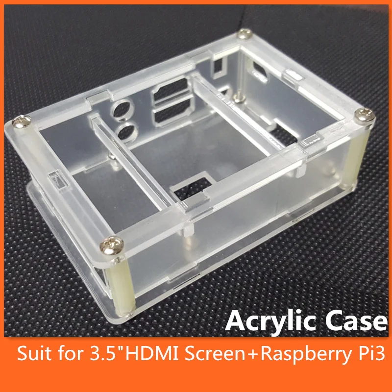 3-5-Inch-LCD-Touch-Screen-Clear-Case-Cover-Transparent-Shell-Enclosure-Box-