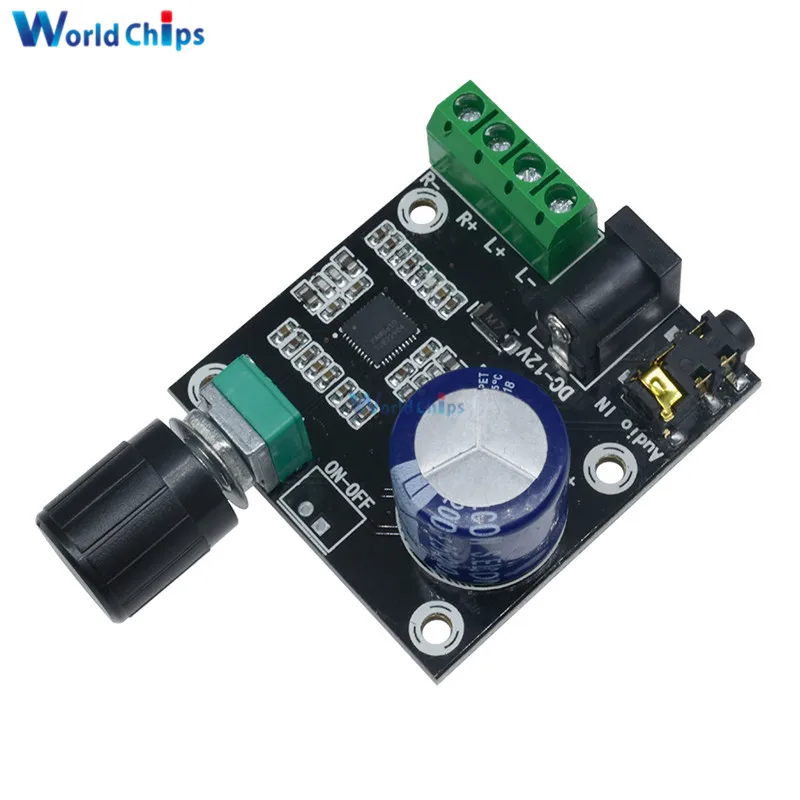 Beli Super Slim 2x15 W PAM8610 Kelas D Digital Ganda daya Audio Amplifier Papan Modul 12 V 15 W + 15 W Listrik komponen