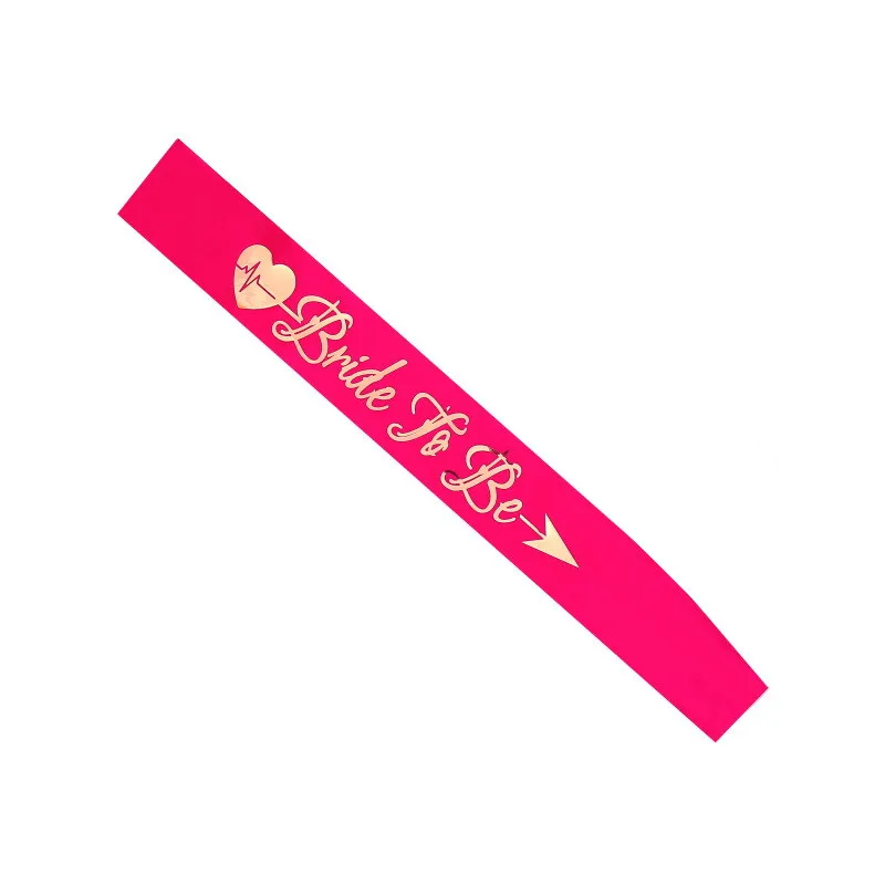 Hen Party Bride to Be Sash with Heart Hen Party Sash for Bachelor Party Wedding Bridal Shower Pink White with Gold Letter HW64 (5)