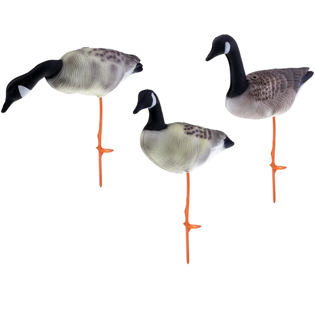 3Pcs Full Body Goose Hunting Decoys Shooting Decoys Lawn Ornaments Decors 3 Models