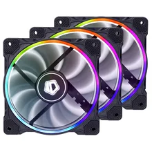 3 шт. упаковка с RGB разделительный провод. ID-COOLING ZF-12025-RGB-TRIO RGB Sync с материнскими платами Asus/MSI, 120 мм ШИМ-управляемый вентилятор