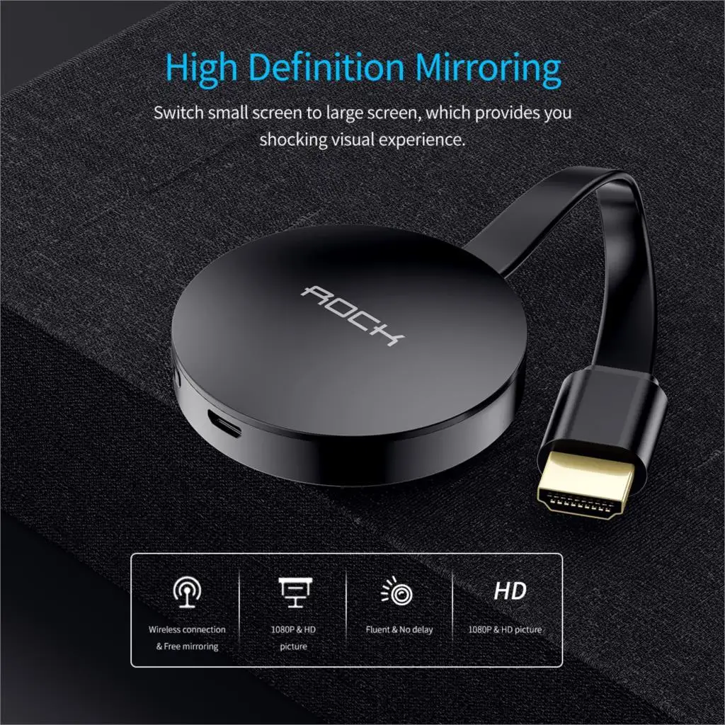 ROCK Wifi Display Dongle with HDMI Port 5