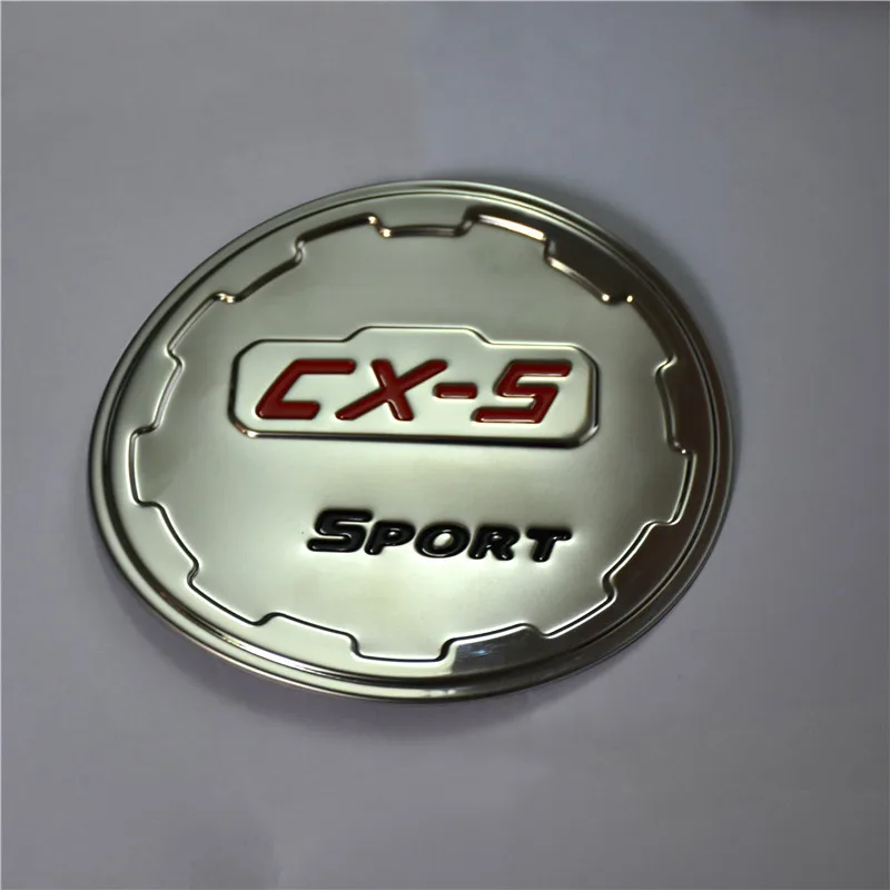Автомобиль укладка декоративные хромированный ABS Стикеры топливного бака Кепки газа Кепки бака крышка подходит для Mazda CX-5 CX5 CX 5 2013- 3 цвета - Цвет: Красный
