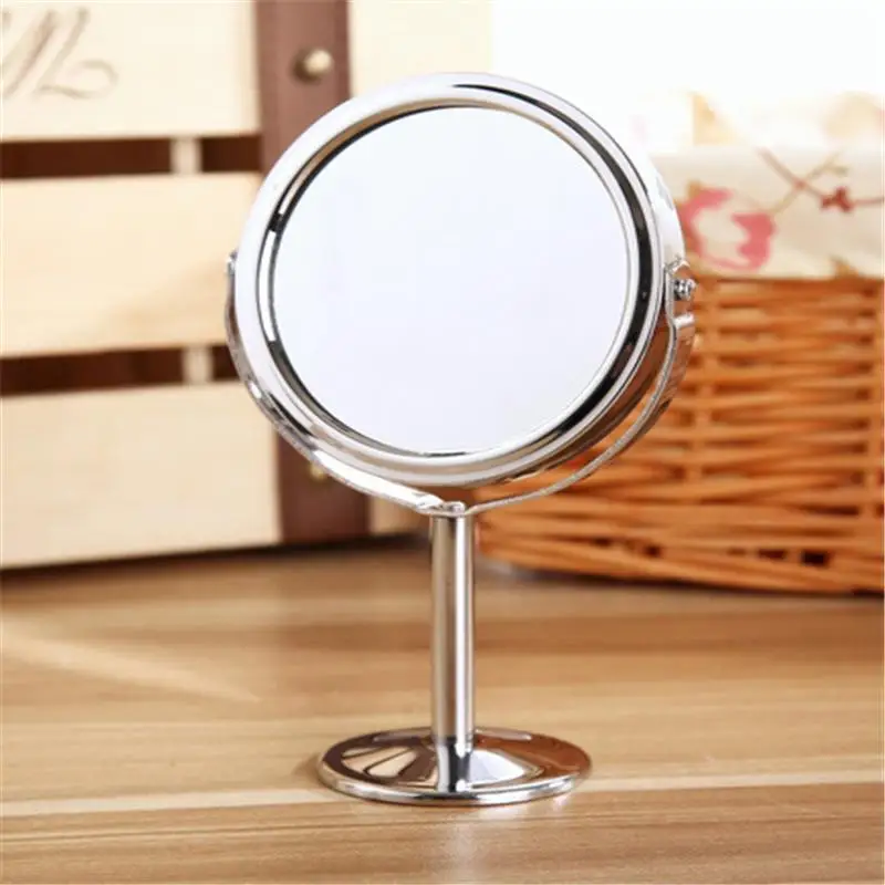 

New arrival!Circular Makeup Mirror Dual 2 Sided Round Shape Vanity Rotating Cosmetic Stand Magnifier