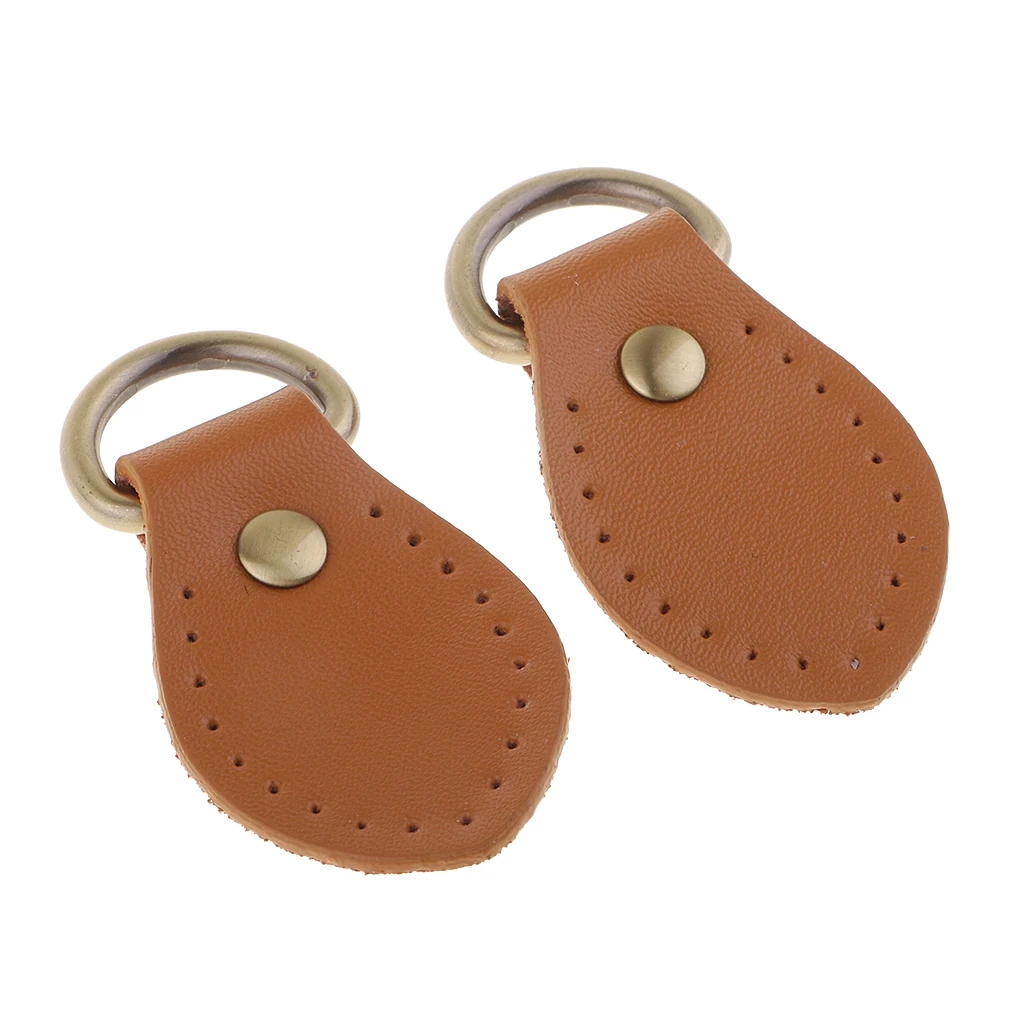 2pcs Sew on Leather Handle Buckles Tabs DIY Shoulder Bag Handbag Replacement